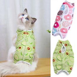 Vêtements pour chiens Costume de récupération pour chat Prévention des blessures Anti-léchage Chemise de chaton respirante après usure Vêtements pour animaux de compagnie