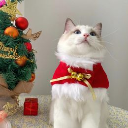 Ropa de perros Cat Bufand Decoración Chaleco de navidad Estilo de impresión Accesorios para mascotas Suministros