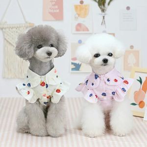 Hond Kleding Kat Shirt Zomerkleding Puppy Yorkshire Maltese Shih Tzu Pommeren Poedel Schnauzer Huisdier Kleding Blouse Kostuum