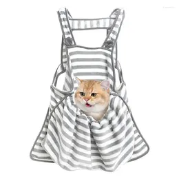 Hondenkleding kat sling drager zacht ademend kitten koraal fluweel draagt wrap schattige handsfree oren huisdier schort huidvriendelijke tas voor