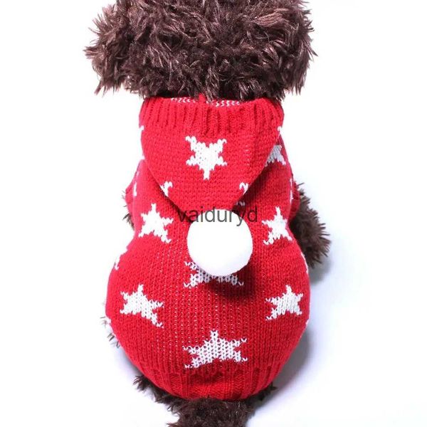 Vêtements pour chiens Pull à capuche pour chat Jumper Stars Design Manteau pour chiot et vêtements chauds 6 tailles 2 couleursvaiduryd6