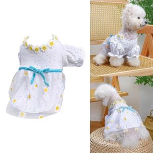 Chien Vêtements Chats Tenues Pour Seulement Pet Costume Vêtements Marguerites Robe Fille Chiens En Gros