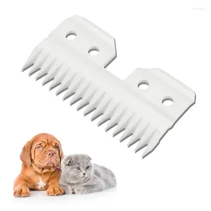 Pares de remplacement en céramique pour chiens 18 dents pour la série A5 Clippers de toilettage pour animaux de compagnie Transfert de chaleur basse et friction facile à remplacer