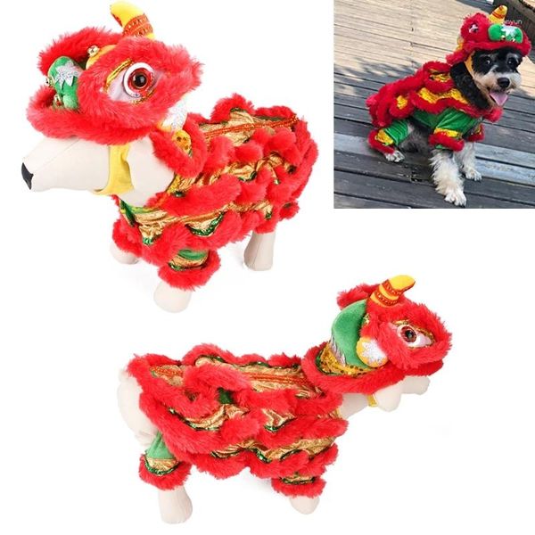 Ropa para perros estilo chino ropa divertida del año de mascota dragon dragon dance leion año