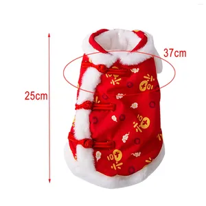 Vêtements pour chiens Costume chinois Tang avec une écharpe Tenues pour Cosplay Spring Festival S Code