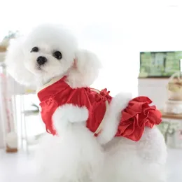 Hondenkleding Chinese jaar kleding Tang Suits Vest Pomeranian Poodle Schnauzer Costumes Paar Pet Dogs Cheongsam kleding Kleding jas