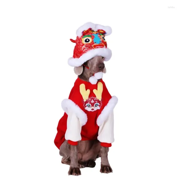 Vêtements pour chiens Année chinoise Vêtements Printemps Festival Vêtements pour animaux de compagnie Petit Grand Grand Costume Caniche Husky Samoyède Golden Retriever Manteau