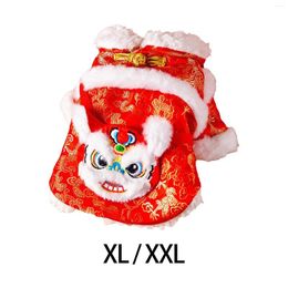 Hondenkleding Chinees jaar kostuum zegening gelukkige kleding tang pak vest pet voor bichon teddy katten honden feest