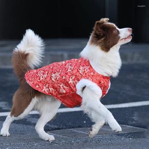 Ropa para perros Año chino Ropa para mascotas Ropa de invierno Poodle Samoyedo Border Collie Golden Retriever Pequeño Abrigo de disfraz grande