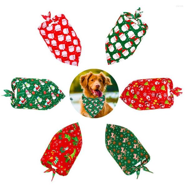 Vêtements de chien Bandana Bandana Petit écharpe Bandanas Coton Coton Réglable Puppy Chat Cat Bibs Fournisseur Accessoires