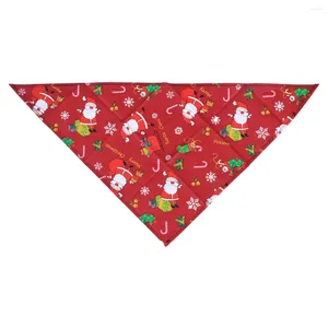 Hondenkleding Kerstslabbetje Bandana Kerstman Sjaal Kerst Driehoekslabbetjes Kostuumaccessoires voor klein medium