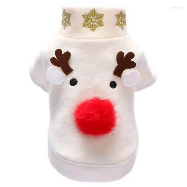 Ropa de perro ropa de Navidad para gatos pequeños perros grandes gatos invierno sétero blanco suéter ropa jersey jersey jersey giratreno de meteorología