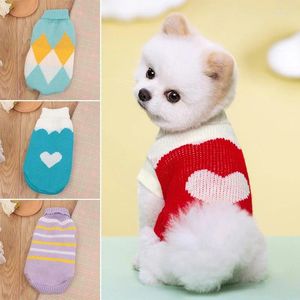 Vêtements de chien Pull de chat de Noël Pull d'hiver Tricot Crochet Vêtements pour petits chiens Chihuahua Yorkies Veste de chiot Vêtements pour animaux de compagnie