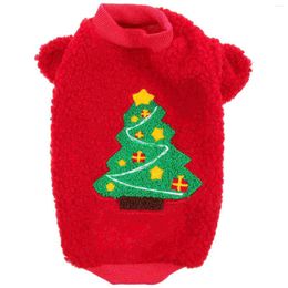 Ropa de perro ropa navideña suéteres gruesos de cachorros decorativos santa claus disfraz de disfraces chaleco calidez