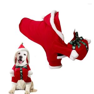 Hondenkleding Kerstmiskostuumkledingkleding met geschenken met geschenken schattig puppy kerstman vakantiegeschenk voor het jaar