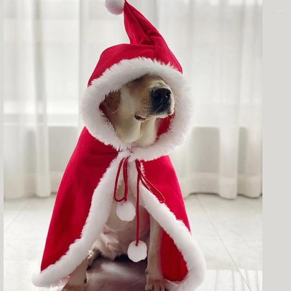 Ropa para perros Disfraz de Navidad Invierno Gran capa grande Golden Retriever Labrador Weimaraner Husky Samoyedo Border Collie Abrigo para mascotas