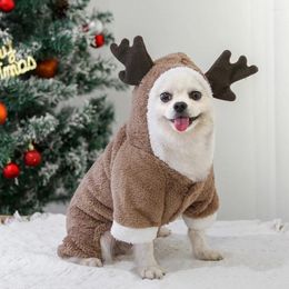 Vêtements pour chiens Décoration de Noël Vêtements d'extérieur Dessin animé Vêtements de chat chauds Pulls légers Ne se décolorent pas Fournitures pour animaux de compagnie
