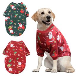 Ropa para perros Ropa navideña para perros Sudadera estampada Primavera Otoño Invierno Suéter para mascotas Suministros para mascotas