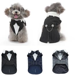 Ropa para perros Disfraz de Navidad para perros Ropa de Halloween para perros Traje de boda para perros Ropa Camisa de boda Ropa Esmoquin formal para Teddy Bulldog 231024