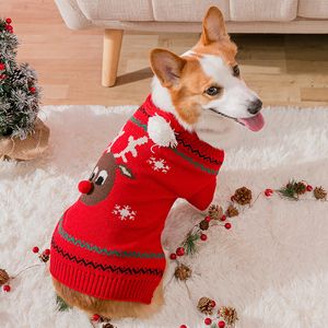 Hondenkleding Kerstmishondtrui Welsh Corgi Hondenkleding Jas Outfit Winter Pet Apparel Kerstmis Kerstmiskleding Kleding Kostuum Gekleding 230504