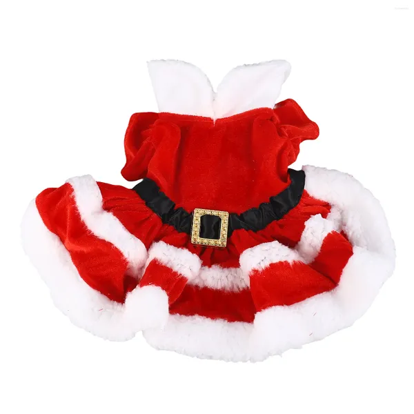 Vestimenta navideña de ropa de perro disfraz cómodo poliéster tibio fácil de usar elegante manga corta para la piel para gatos