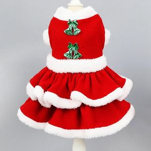 Hondenkleding kerstjurk winter warme huisdier kleren boom jas schattig cosplay up kostuum voor kleine middelgrote honden katten