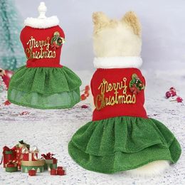 Vêtements pour chiens Robes de Noël pour petits chiens Vêtements d'été Cosplay Chat Robe pour animaux de compagnie Fantaisie Princesse Chiot Hiver Noël