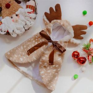 Vêtements pour chiens wapitis de Noël mode drôle cape châle mouche à vêtements d'hiver costumes de cadeaux petits chiens