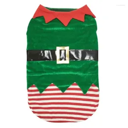 Hondenkleding kerst groen elf huisdier vest jas kostuum jaar feest jas fijne onesie kitten warme trui puppy hoodie