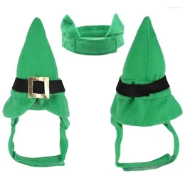 Juego de corbata de lazo del sombrero de Navidad del perro Juego de corbata de mascota divertida
