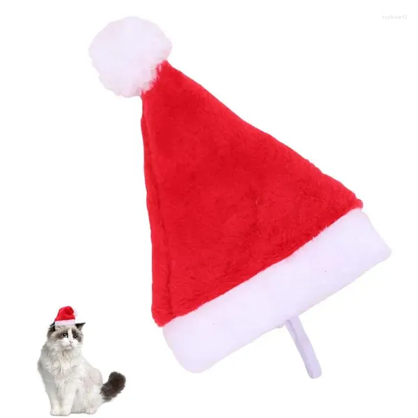 Ropa para perros sombrero de Navidad mascota pequeña invierno plush amable suave suave para gato decoraciones felices perros cachorro gatos