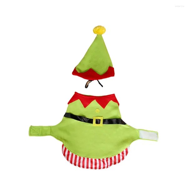 Ropa para perros fiesta de Navidad ropa para mascotas prendas de cachorro ropa de sombrero de abrigo