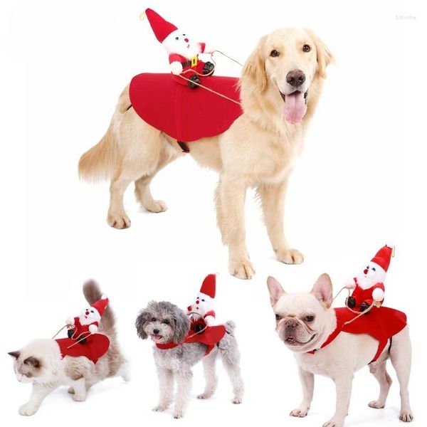 Vêtements pour chiens de Noël pour animaux de compagnie Changement du père Noël