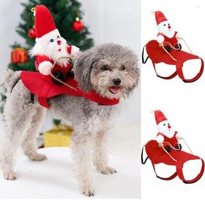 Vêtements pour chiens Noël pour animaux de compagnie costumes de santa claus drôle pour chiens pour chats vêtus de nouveauté chihuahua pug york shire vêtements