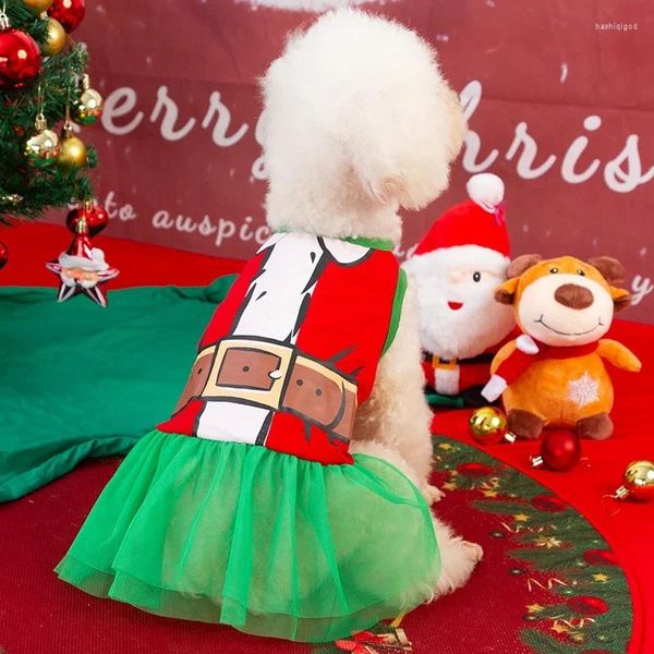 Ropa para perros Ropa para mascotas de Navidad Vestidos Vestido de malla para gatos Cachorro Ropa al por mayor para perros pequeños Chihuahua