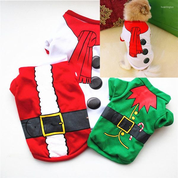 Vêtements pour chiens vêtements pour animaux de compagnie de noël pour chats T-Shirt chiot 2023 fournitures articles Costume chiens T-shirt accessoires pour animaux