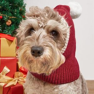 Hondenkleding Kerstmisdierenmuts Rood groene kleur schattig gebreid voor kattenverkleden Pracess Mooie herfst- en winterkledingaccessoire