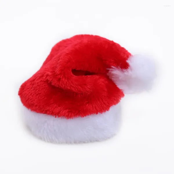 Vêtements pour chiens Chapeau de Noël pour animaux de compagnie Père Noël pour chats chiens chiot décoration de Noël année fournitures de fête petit costume