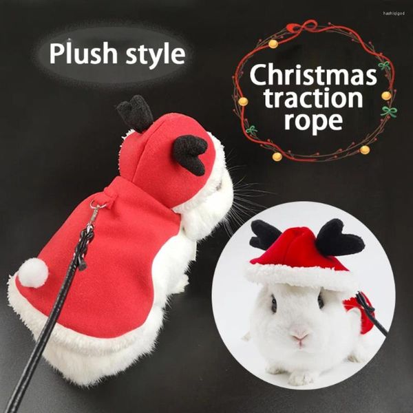 Vêtements pour chiens Noël petit costume d'animaux en hiver vêtements chauds pour animaux de compagnie de la laisse