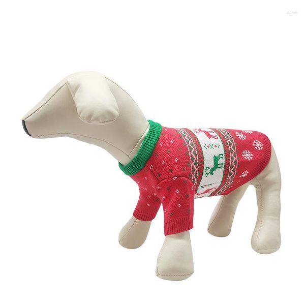 Ropa para perros Suéter de Navidad Mascota pequeña mediana Otoño Invierno Espesar Ropa cálida Schnauzer Teddy Chihuahua Lujo