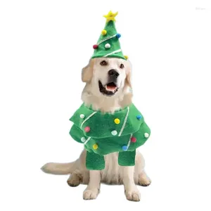 Vêtements pour chien costume de Noël robe de chat pour chats hivernaux moteur de manteau de manteau pull chiot