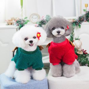 Hondenkleding Kerst Winter Medium Small Pet Hoodie Kleding Honden Fleece Warm Hooded Jacket Sweatshirt Teddy Coat Kleding