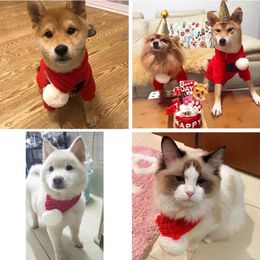 Hondenkleding kerst winter warme sjaal voor honden gebreide accessoires nek goederen katten huisdier kat
