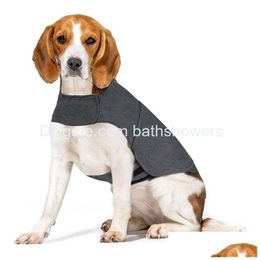 Vêtements pour chiens Classique Chiens Anxiété Veste Vétérinaire Recommandé Solution Calmante Gilet Vêtements Pour Animaux De Compagnie Pour Feux D'artifice Thunder Voyage Séparation Gr Dhlry