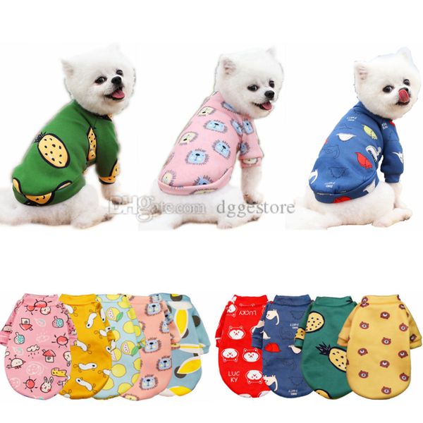 Ropa para perros Prendas de punto clásicas Suéter Abrigo polar Engrosamiento Cálido Sublimación Pet Dogg Shirt Primavera Otoño Invierno Ropa para gatos Ropa personalizada para perros pequeños A13