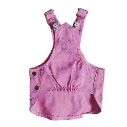 Hondenkleding Klassiek Letterpatroon Hondenkleding Designer Huisdierenkleding Denim Puppy Huisdier Vest Prinses Jurk Rok Voor kleine honden Ca Dhtpq