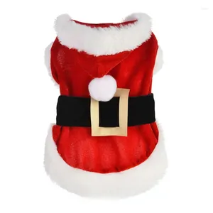 Vêtements de chien classiques Costume de Santa pour décoration de Noël Coat d'hiver Vêtements Chihuahua yorksie