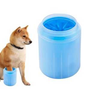 Dog Apparel Cleaner Cup Draagbare Pet Foot Washer Schone Borstel Snel wassen Dirty Cat Cleaning Supplies