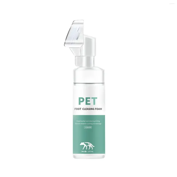 Mousse nettoyante pour vêtements de chien, bouteille de 150ml, lingette de boue, épurateur pour animaux de compagnie, nettoyage de chiots