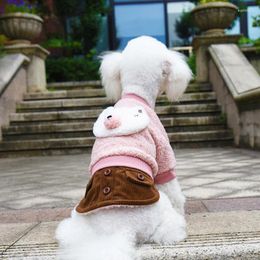 Ropa para perros Liquidación Ventas Abrigo Ropa de invierno gruesa para perros pequeños medianos Yorkshire Teddy Outfit Dress Lovely Puppy Ropa